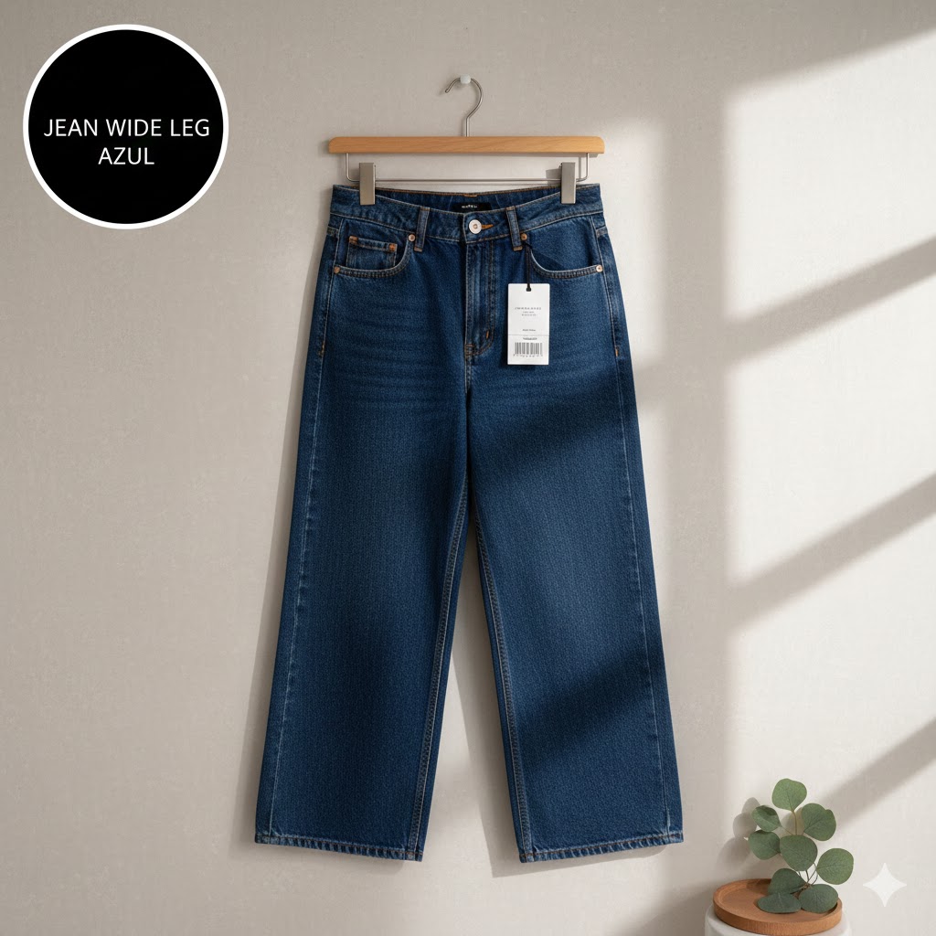 Jean Wide Leg Azul